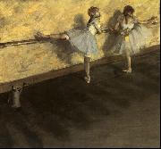 Dancers Practicing at the Barre